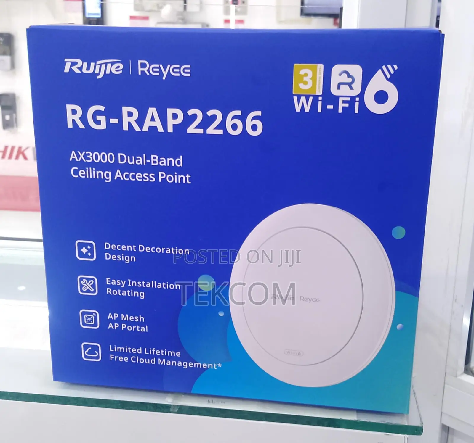 RG-RAP2266, Reyee Wi-Fi 6 AX3000 Indoor Ceiling-Mount
