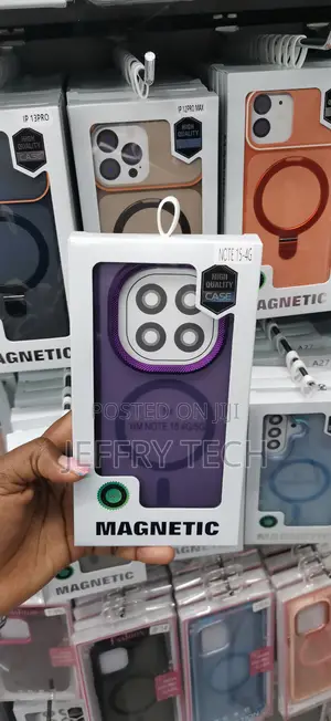 Purple Magnetic Case With Camera Lens for the Xiaomi Redmi Note 15 4G