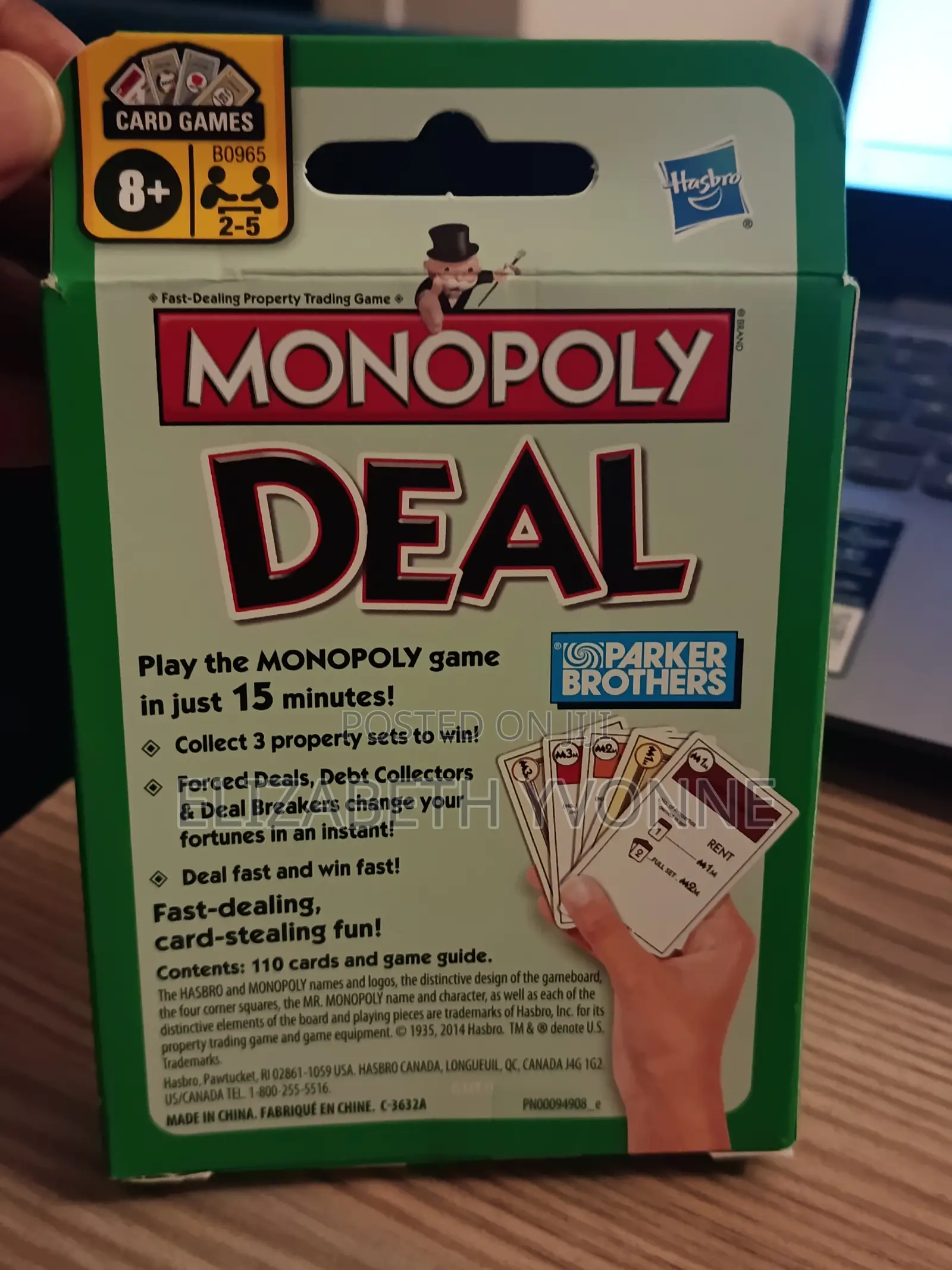 Monopoly Card Game