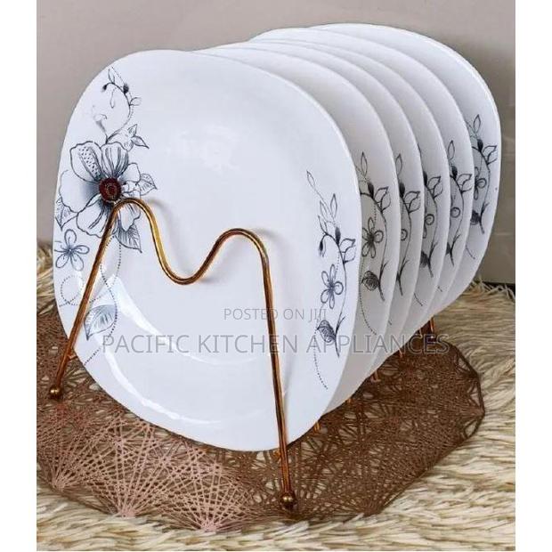 6 Pieces Quality Square Dinner Plates - main view