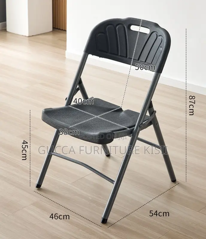 Foldable Ergonomic Heavy Duty Plastic Chair