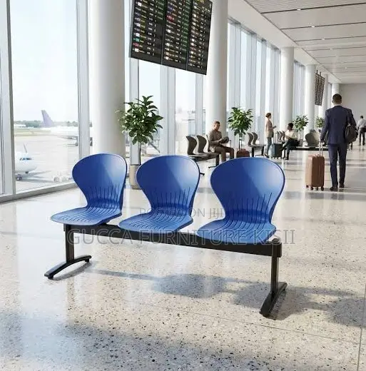 3 Way Ergonomic Plastic Waiting Bench