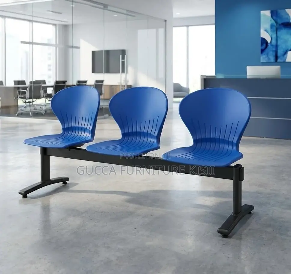 3 Way Ergonomic Plastic Waiting Bench