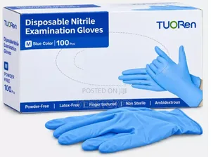 Blue Nitrile Examination Gloves