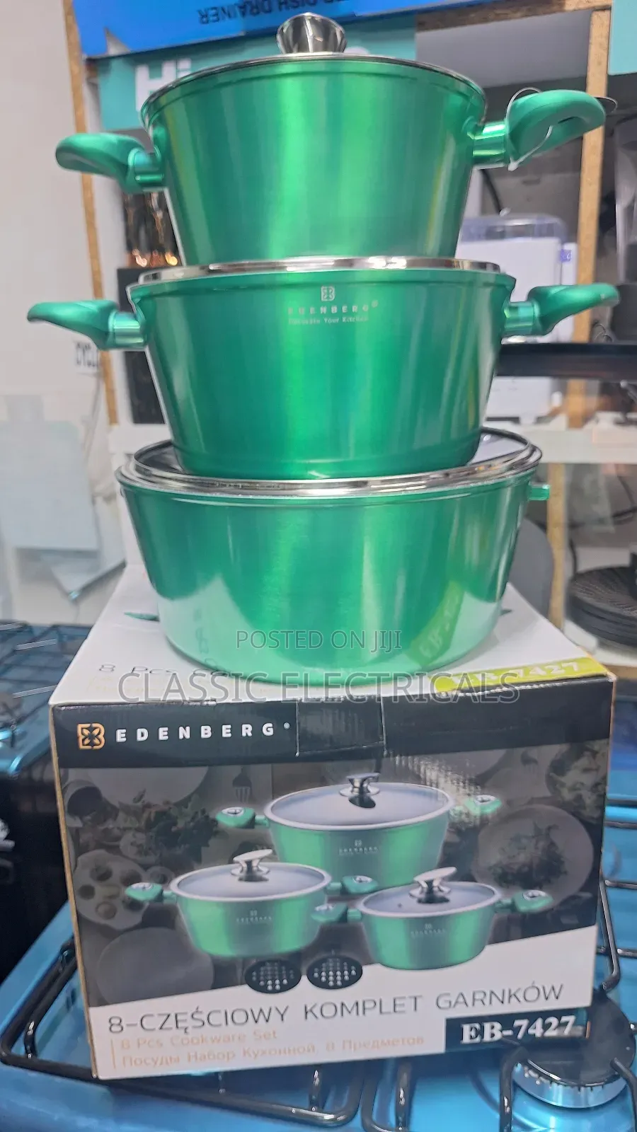 Edenberg 8 PCS Nonstick Cookware Set