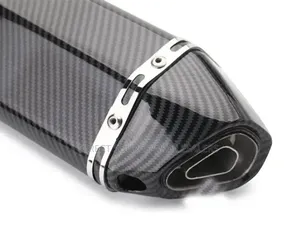 Motorcycle Exhaust Silencer With Clamp and Springs