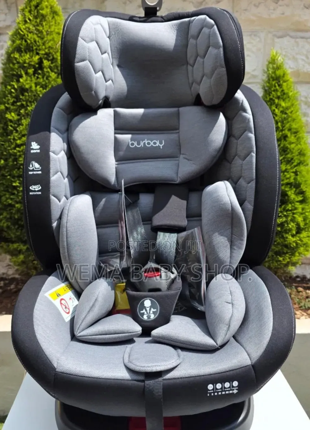 Burbay ISOFIX 360° Rotating Baby Car Seat