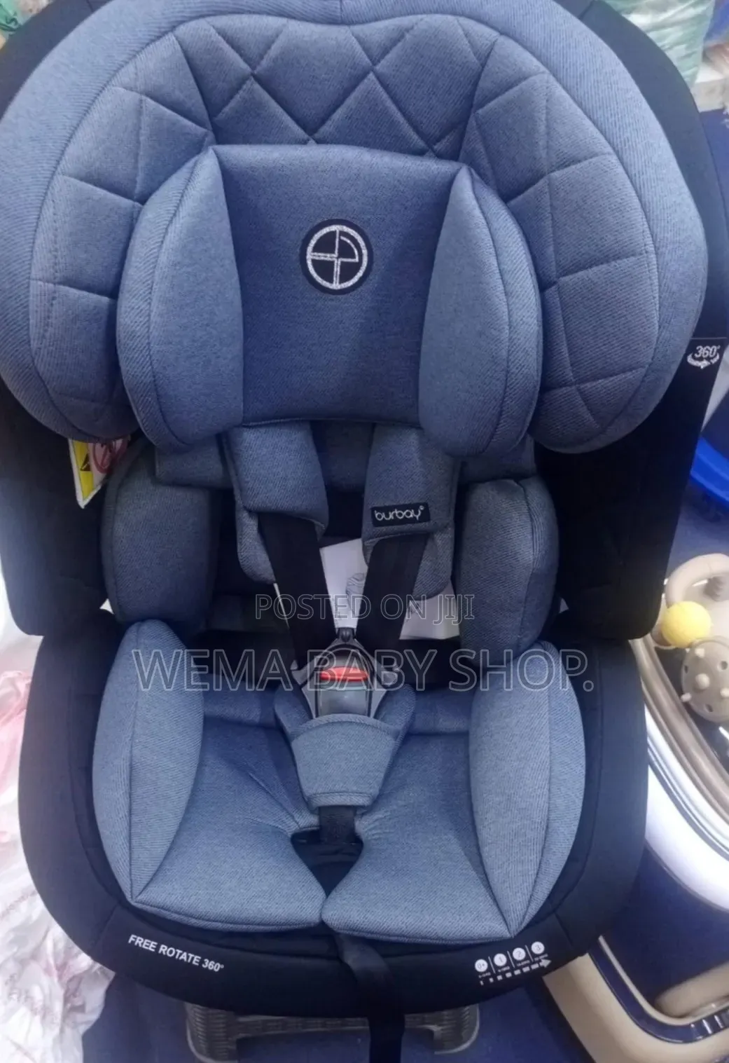 Burbay ISOFIX 360° Rotating Baby Car Seat