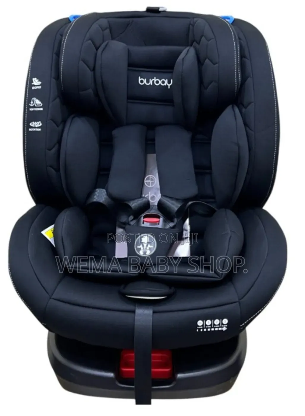 Burbay ISOFIX 360° Rotating Baby Car Seat