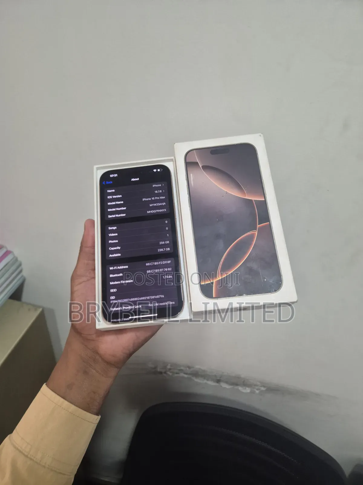 Apple iPhone 16 Pro Max 256 GB Rose Gold