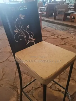Powder _ Coated Metal Bar Stool