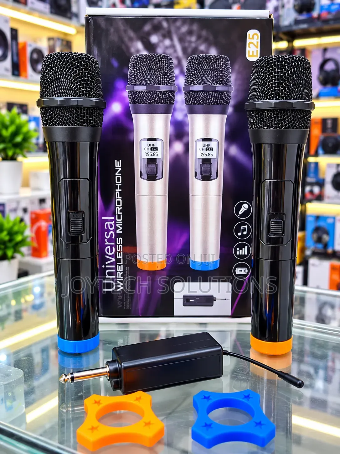 Professional UHF Wireless Microphone Set Dual Handheld Mics for Events