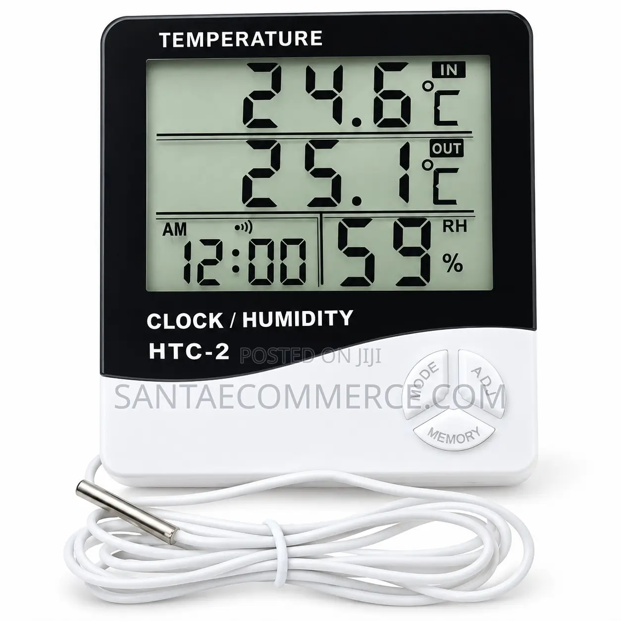 HTC-2 LCD Digital Thermometer Hygrometer