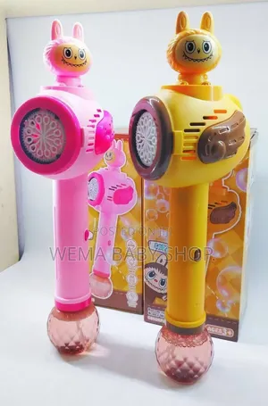 Labubu-Themed Rechargeable Automatic Bubble Blower Wand