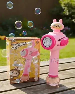 Labubu-Themed Rechargeable Automatic Bubble Blower Wand