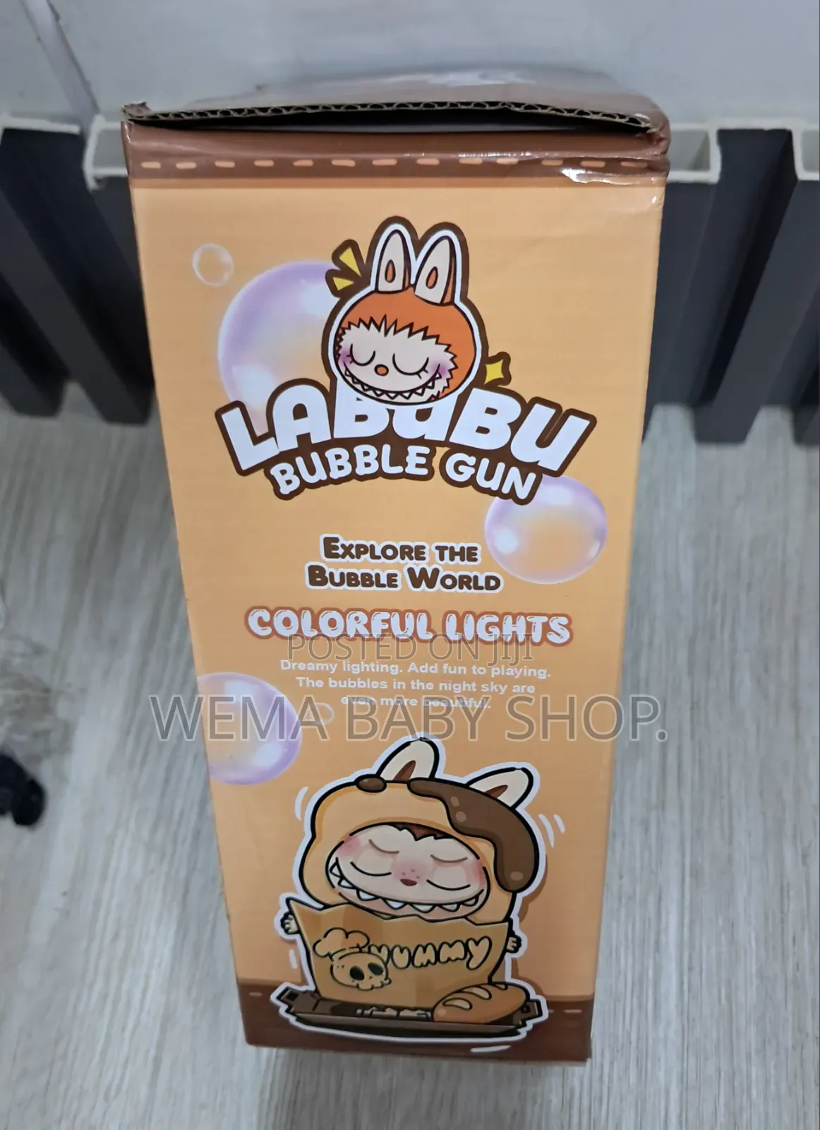Labubu-Themed Rechargeable Automatic Bubble Blower Wand