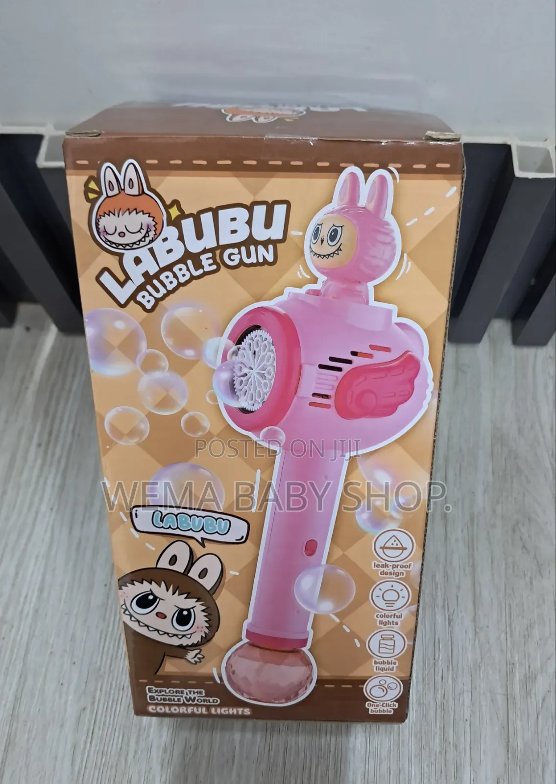 Labubu-Themed Rechargeable Automatic Bubble Blower Wand
