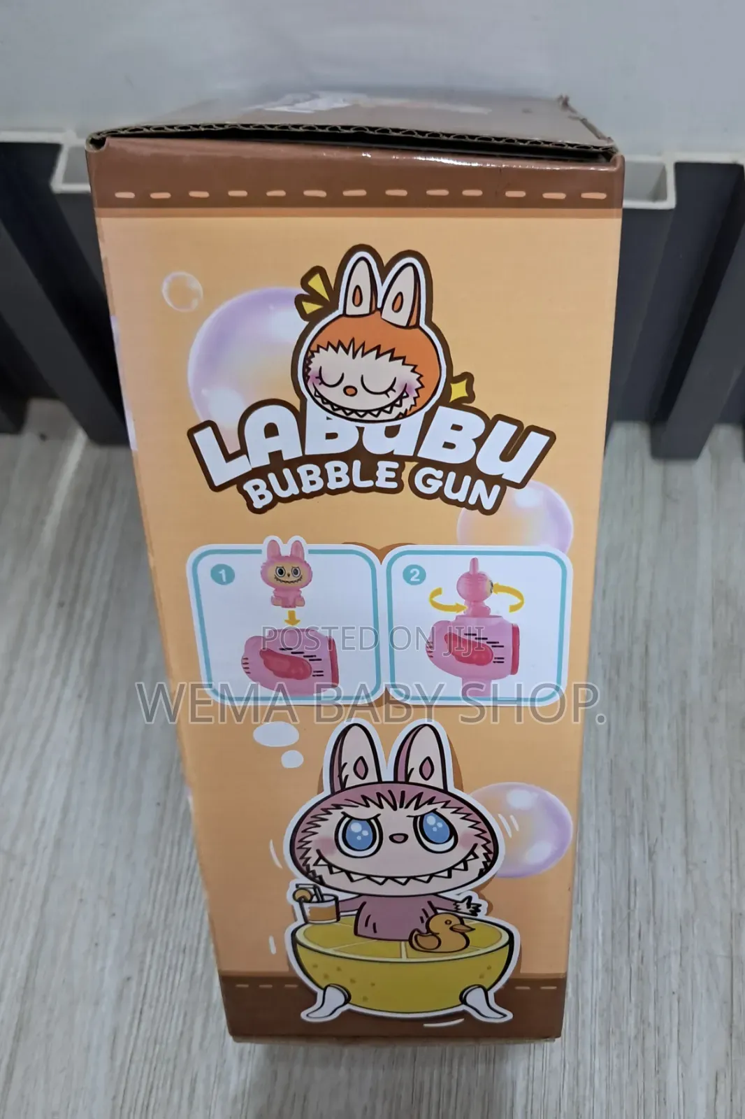 Labubu-Themed Rechargeable Automatic Bubble Blower Wand