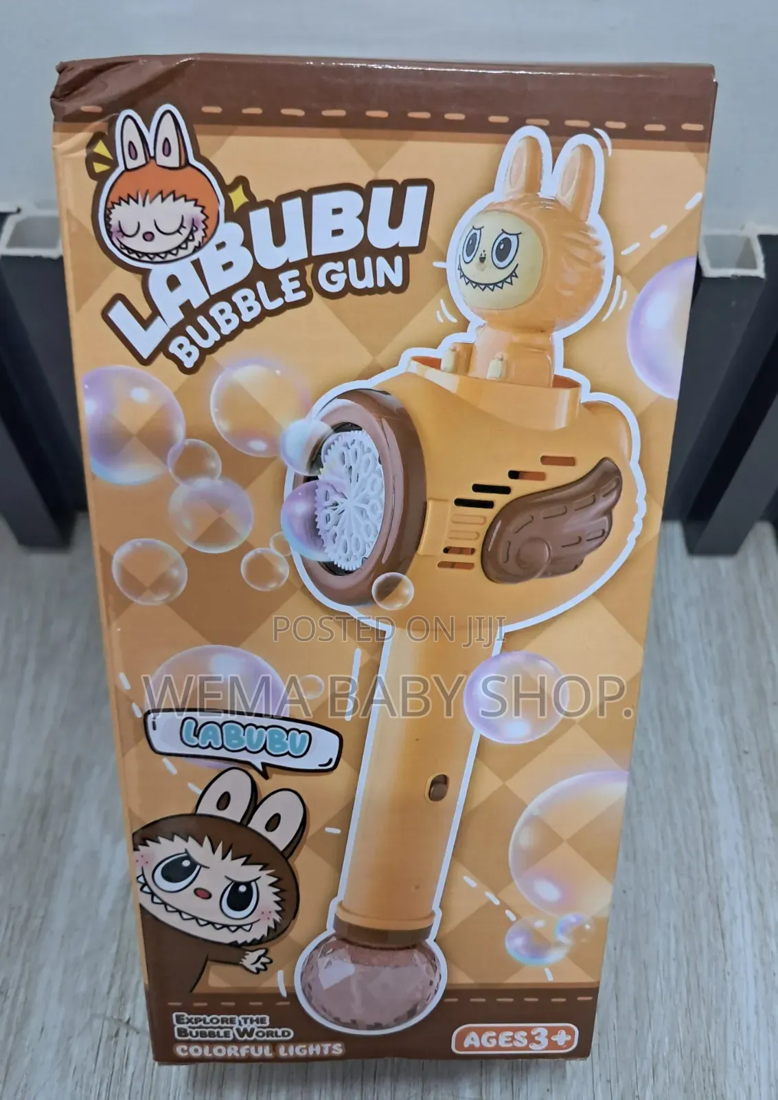 Labubu-Themed Rechargeable Automatic Bubble Blower Wand