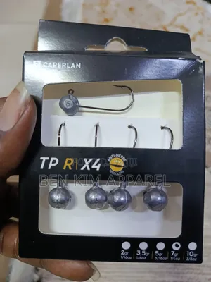 5 Pack Round Jighead Hooks 2gr, 3.5gr, 5gr, 7gr and 10gr Metallic.