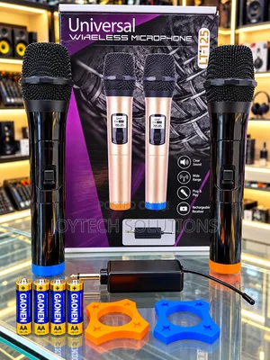 Pro Wide UHF Wireless Microphone Set for Events Church and Speaker Kit