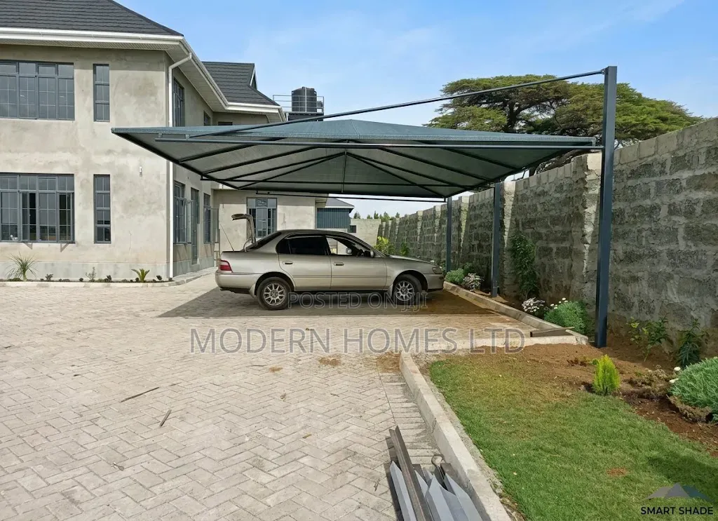 Heavy-Duty Car Parking Shade (Carport Canvas / Shade Net Construction)