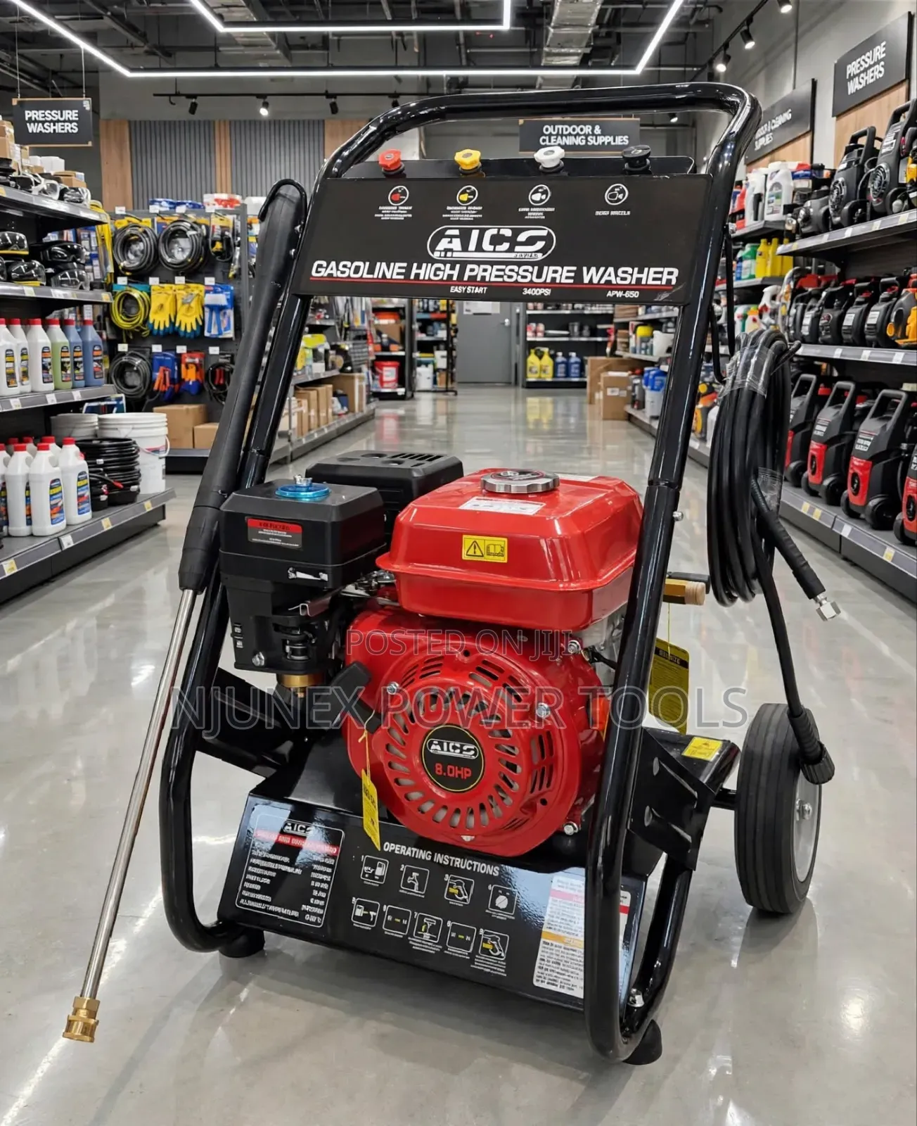 AICO APW-850 Gasoline High Pressure Washer,