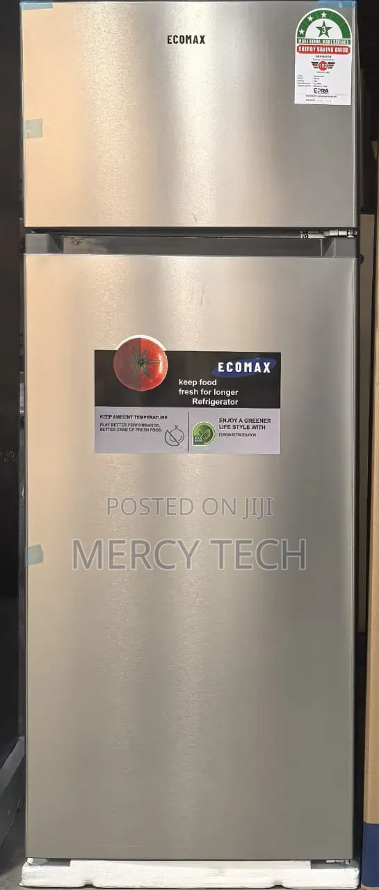 Ecomax Fridge 230L (Dark Silver)
