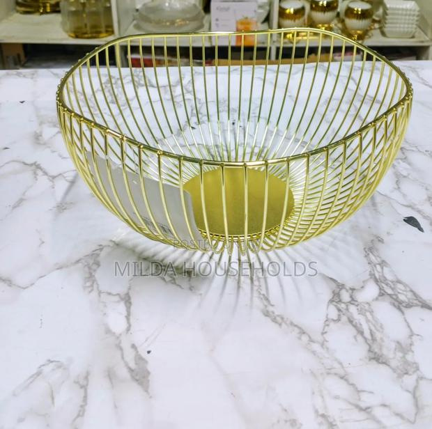 Single Gold Fruit Rack - main view