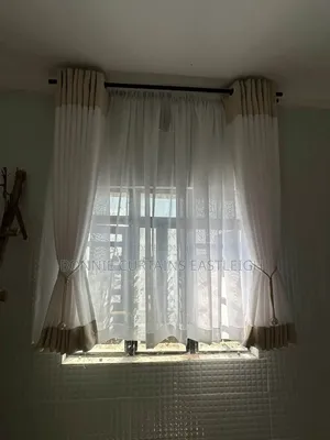 Blige Curtains and White Sheers