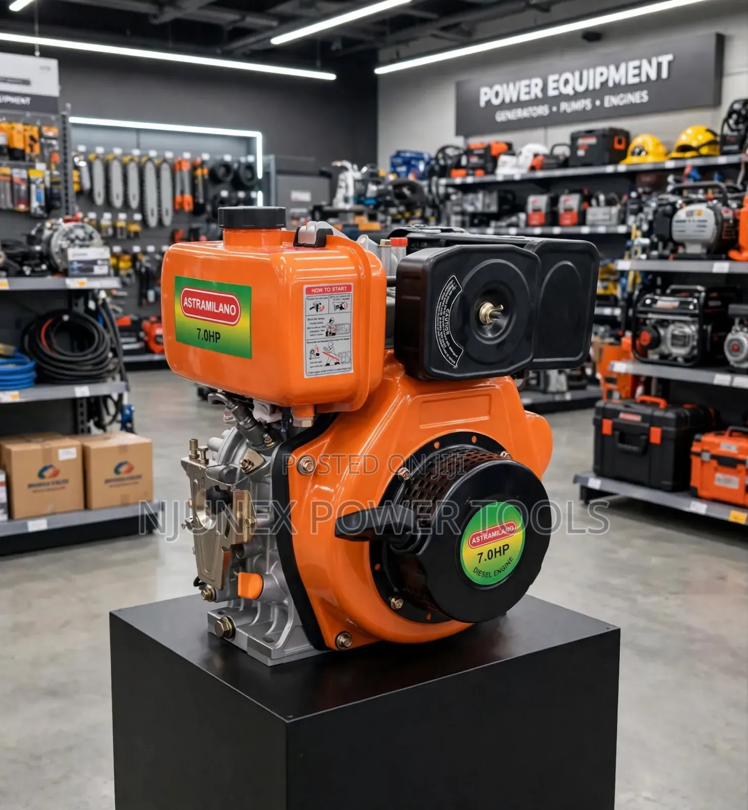 Astramilano 7.0HP Air-Cooled Diesel Engine
