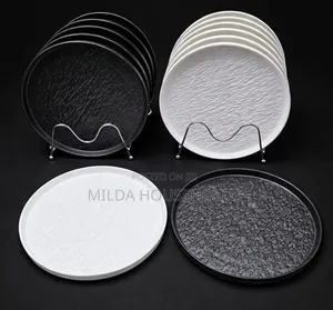 10.5'inch Rock Glazed Ceramic Dinner Plate.