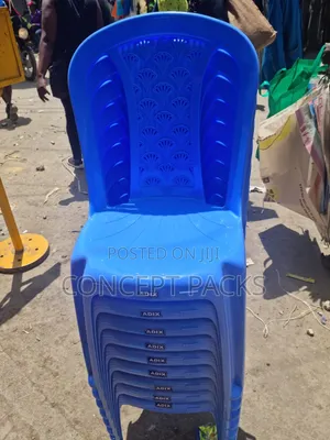 Adix Blue Armless Garden Chair