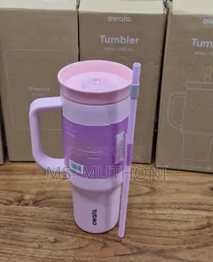 soft Pink Owala 40 Oz Stainless Steel Tumbler
