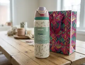 Tea Time" Floral Rosebud Pattern Owala Free Sip Water Bottle