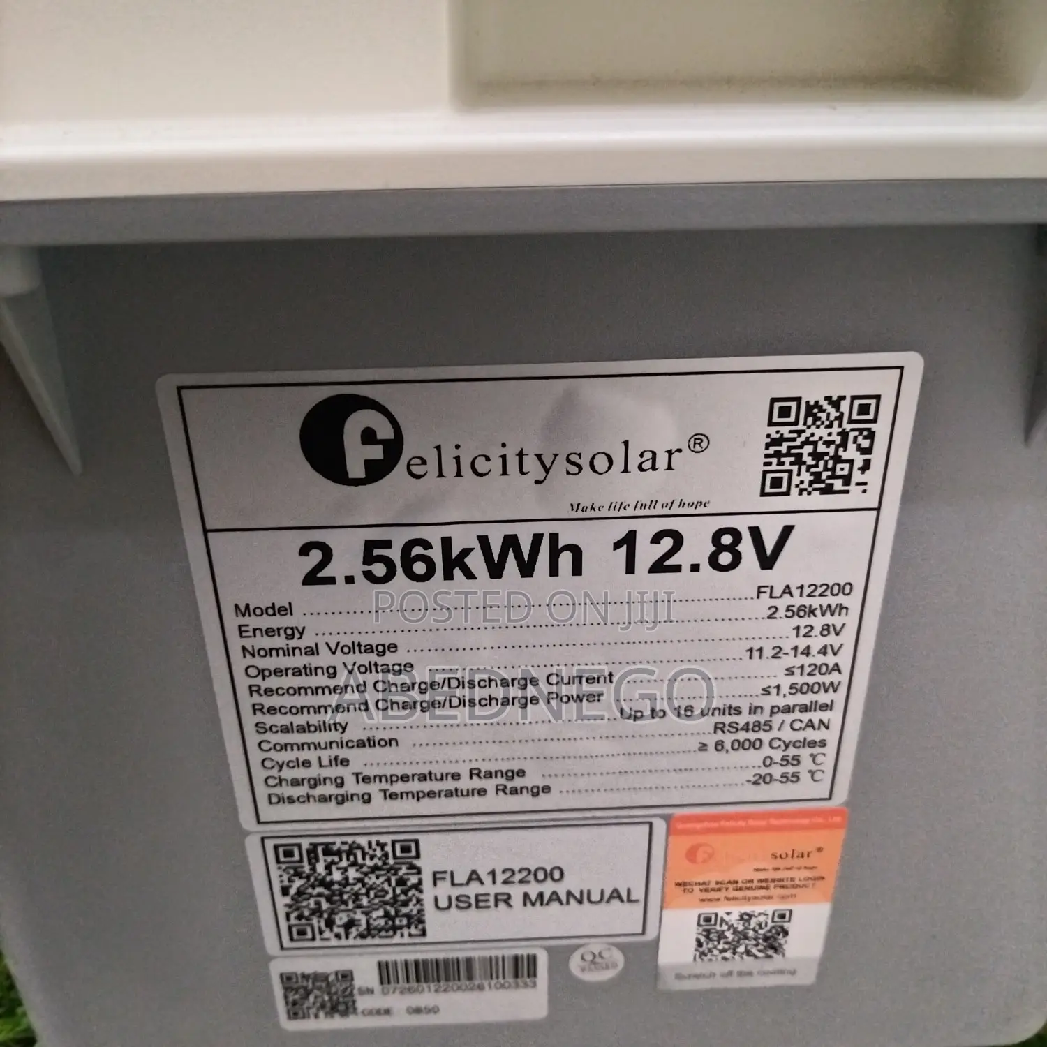 2.5Khw Battery 12v