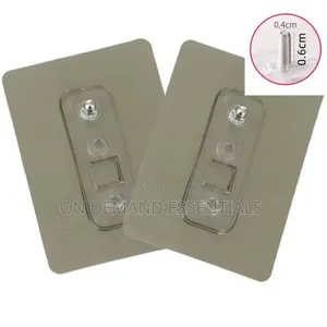 2PCS Punch-Free Screw Stickers, Non-Marking Waterproof Hooks