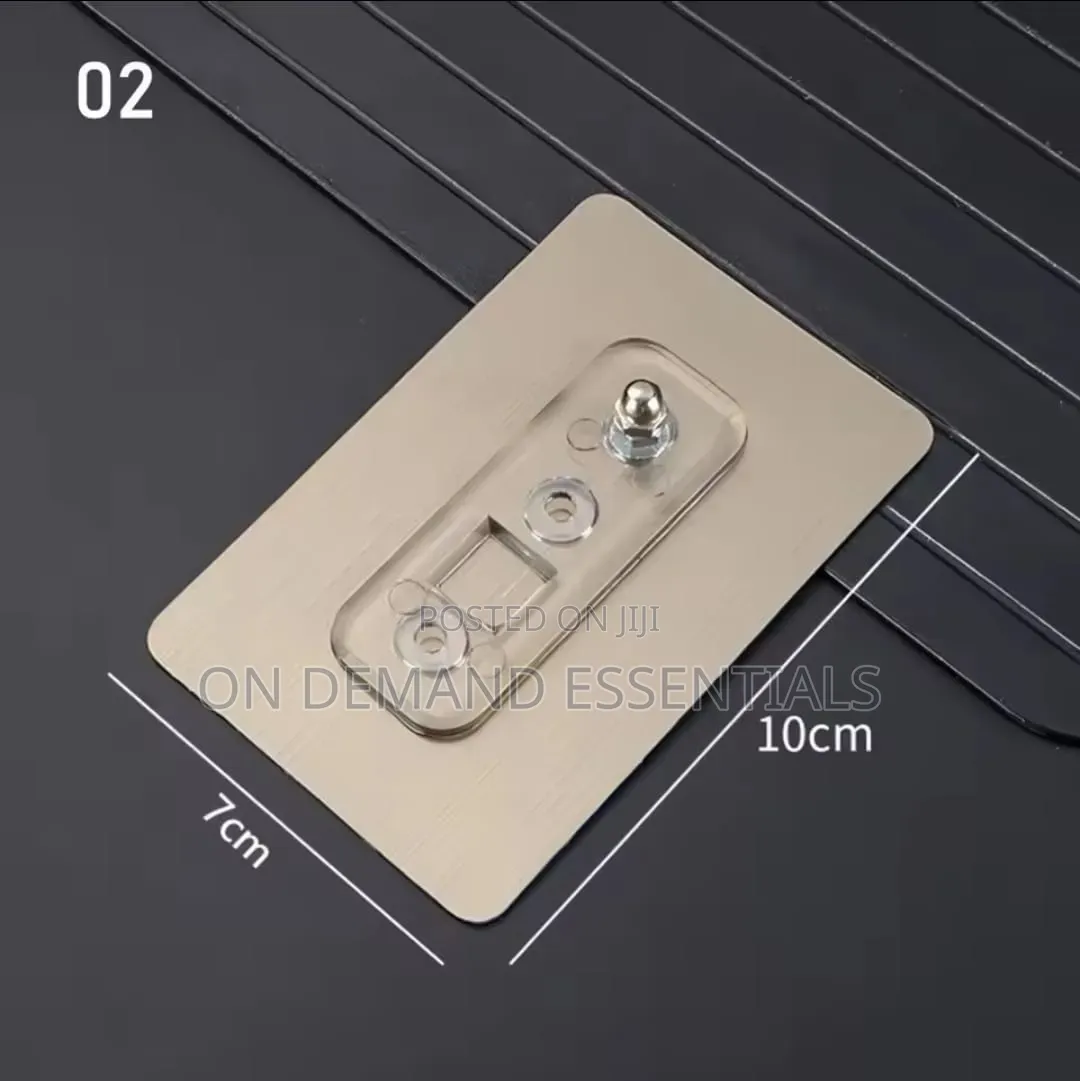 2PCS Punch-Free Screw Stickers, Non-Marking Waterproof Hooks