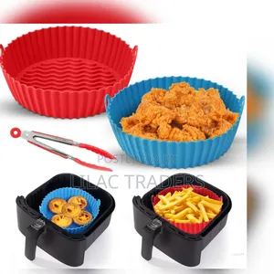 16–22cm Silicone Air Fryer Basket Liner | Reusable Baking Tray Pa