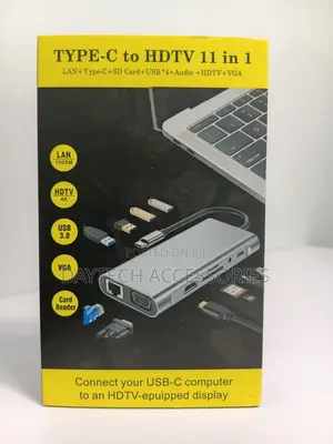Type-C to HDTV 11-in-1 Multifunctional USB-C Hub Adapter