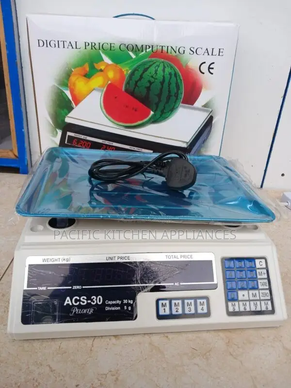 ACS 40 Digital Weighing Scale Flat Top - BLUE