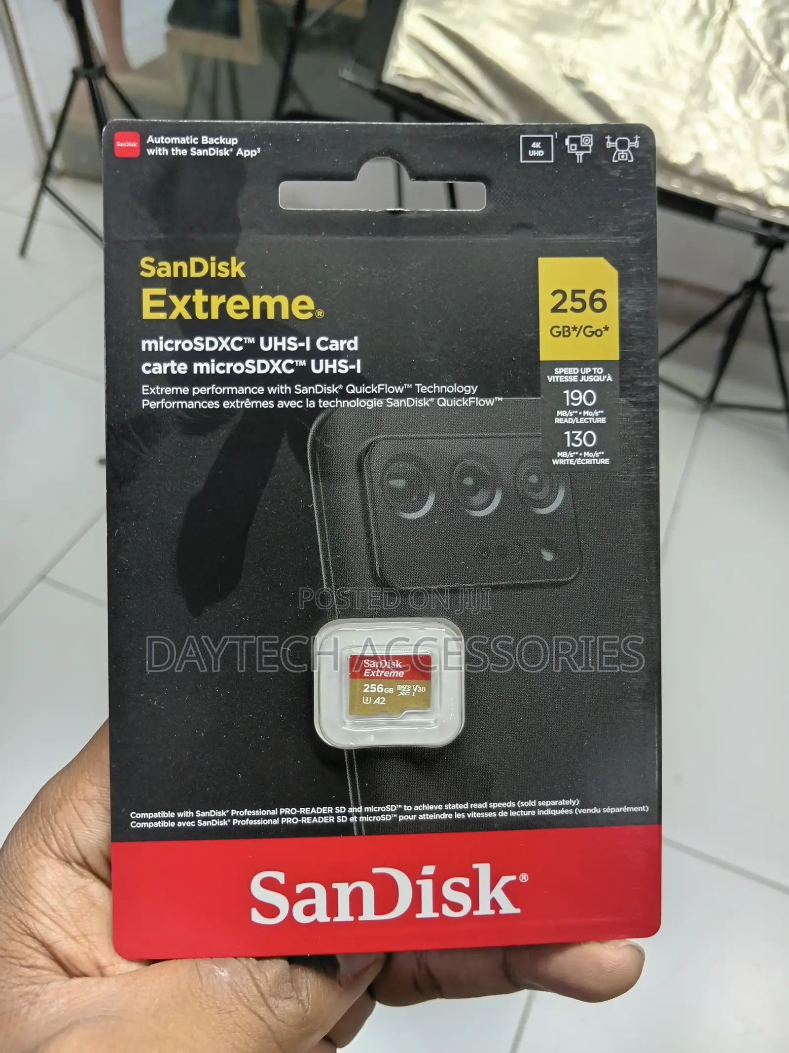 SanDisk Extreme microSDXC 256GB Up to 190mb/S