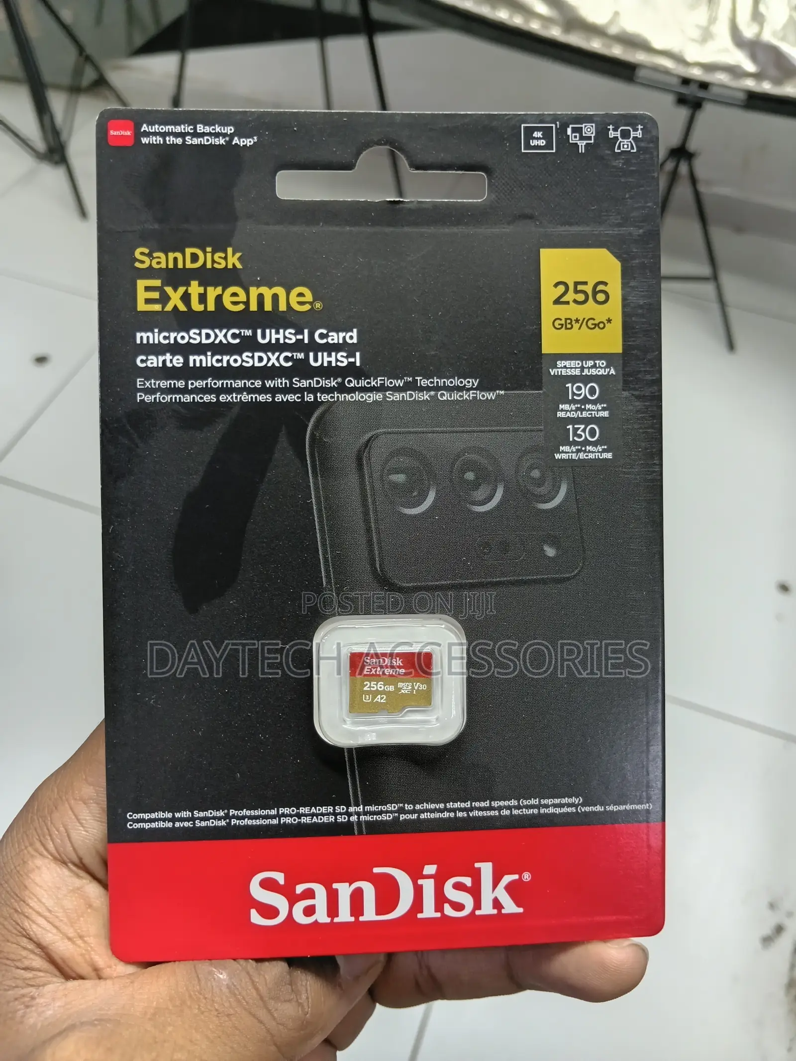 SanDisk Extreme microSDXC 256GB Up to 190mb/S
