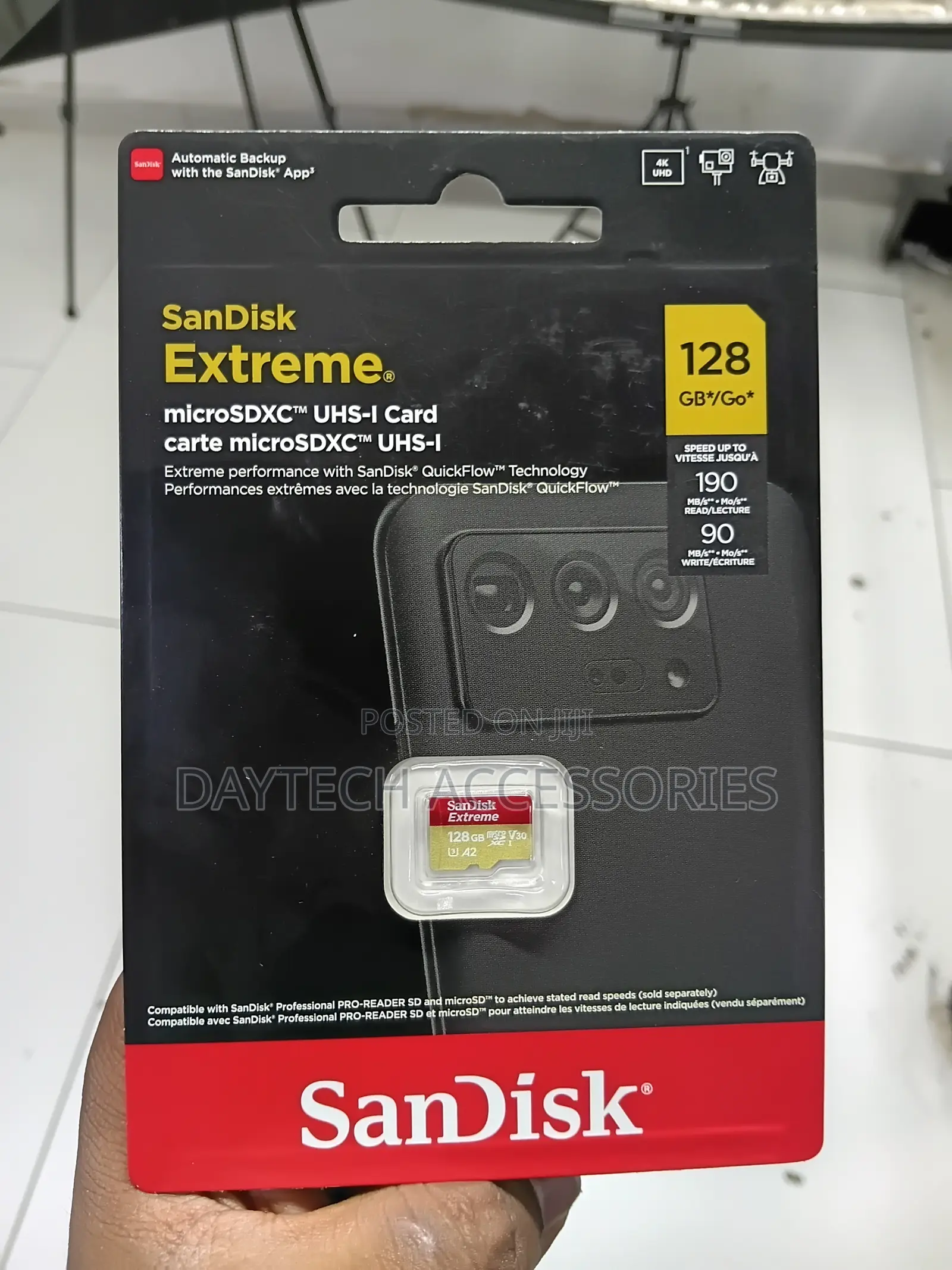 SanDisk Extreme 128GB microSDXC UHS-I Memory Card I