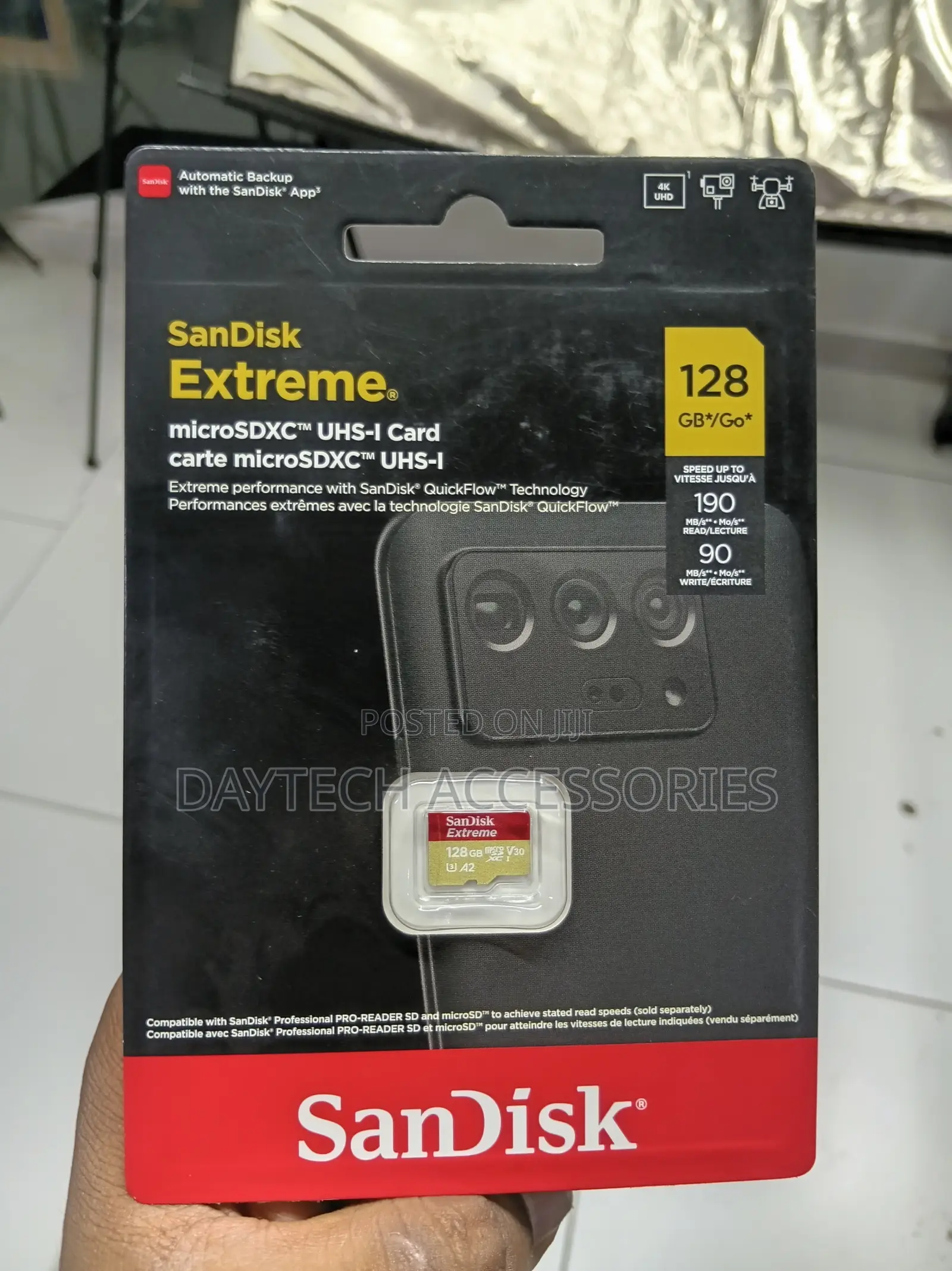 SanDisk Extreme 128GB microSDXC UHS-I Memory Card I