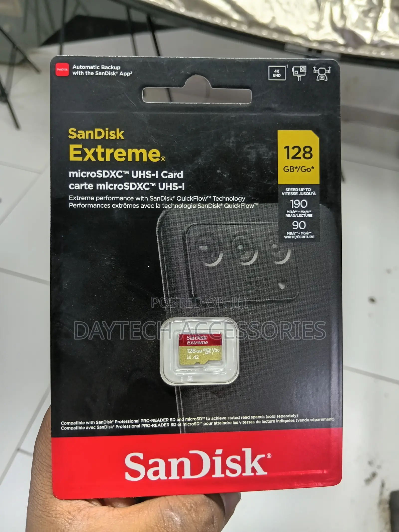 SanDisk Extreme 128GB microSDXC UHS-I Memory Card I