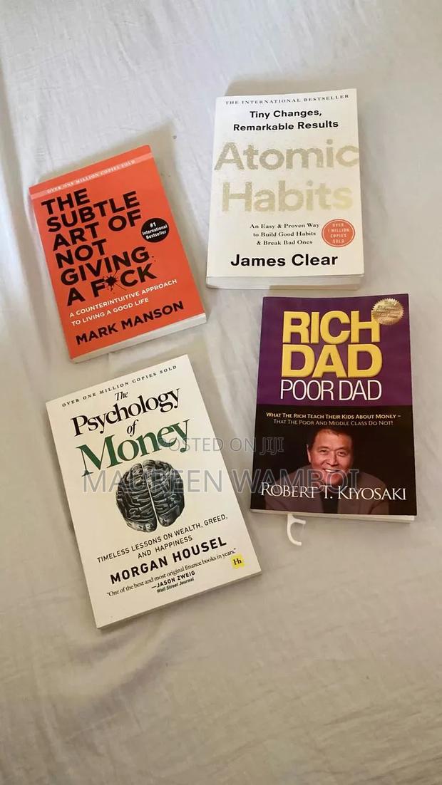 Rich Dad Poor Dad,psychology of Money,atomic Habits, Subtitle of Not G