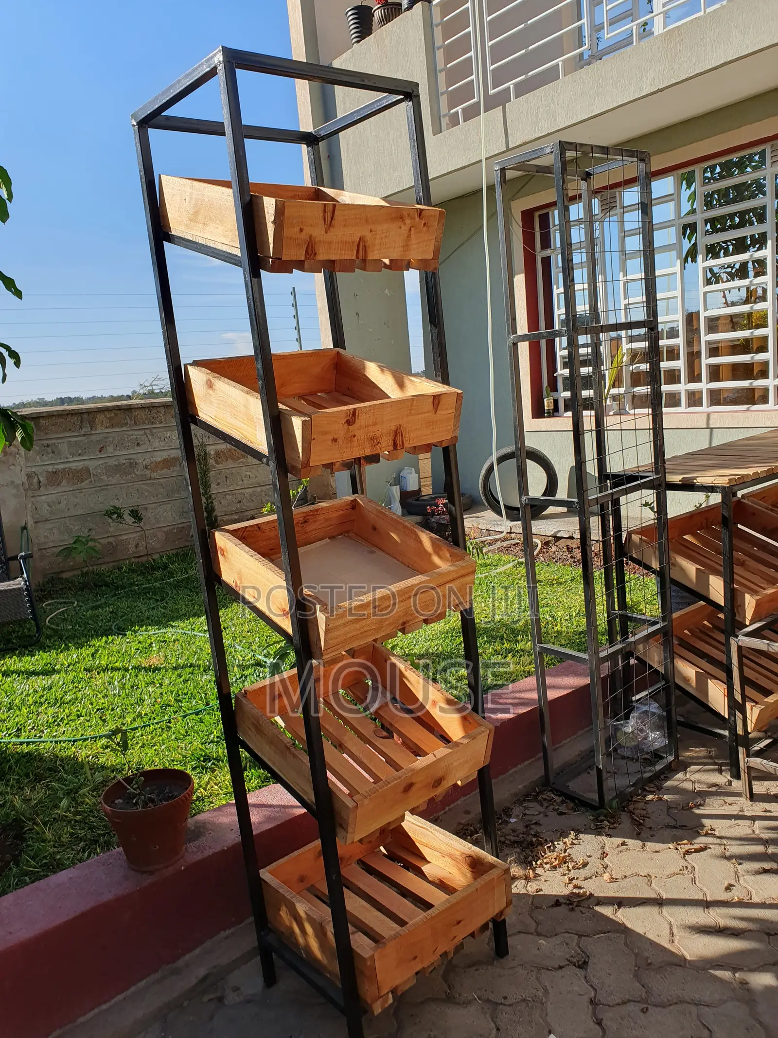Wooden Grocery Racks
