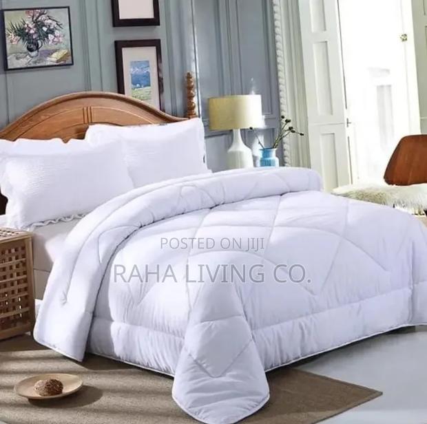 TC White Binded Duvet Set | 6x7 | 4pc Complete Package - main view