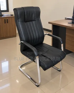 Executive Leather Office Chair – High Back Visitor Chair